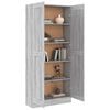 vidaXL Badezimmerschrank Grau Sonoma 82,5x30,5x185,5 cm Holzwerkstoff