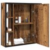 vidaXL Bad-Spiegelschrank Altholz-Optik 60x16x60 cm Holzwerkstoff