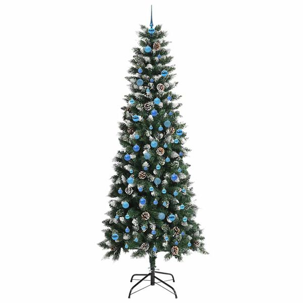 vidaXL K&uuml;nstlicher Weihnachtsbaum mit 300 LEDs mit St&auml;nder Gr&uuml;n 240 cm