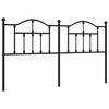 vidaXL Ersatz-Kopfteil Metall Schwarz 160 cm