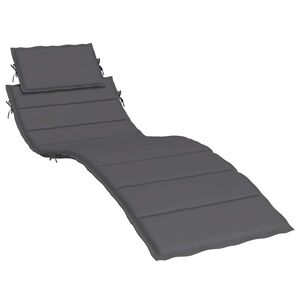 vidaXL Sonnenliegen-Auflage Anthrazit 186x58x4 cm Oxford-Gewebe