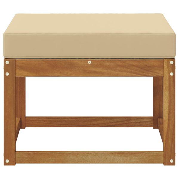 vidaXL Outdoor-Fu&szlig;hocker Massivholz Akazie Natur