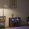 vidaXL LED-Sideboard 2 pcs Altholz 41 x 37 x 67 cm Holzwerkstoff