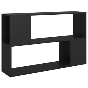 vidaXL B&uuml;cherregal Schwarz 100x24x63 cm Holzwerkstoff