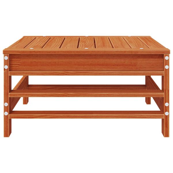 vidaXL Gartenfu&szlig;st&uuml;tze Massives Kiefernholz Wachsbraun