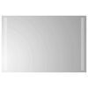 vidaXL LED-Badezimmerspiegel Transparent 60 x 40 cm Geh&auml;rtetes Glas