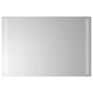 vidaXL LED-Badezimmerspiegel Transparent 60 x 40 cm Geh&auml;rtetes Glas