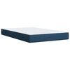 vidaXL Boxspringbett mit Matratze Blau 120x190 cm Stoff