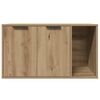 vidaXL Katzenklo Artisan-Eiche 80x50x45 cm Holzwerkstoff