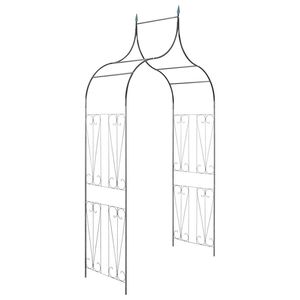 vidaXL Rosenbogen mit Deko-Spitzen Dunkelgr&uuml;n