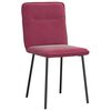 vidaXL Esszimmerstühle 2 Stk. Weinrot Samt