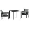 vidaXL Garten Essgruppe 5 stk. Beige Poly-Rattan