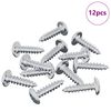 vidaXL Schraube 12 stk. Silber M4 x 16 mm Stahl