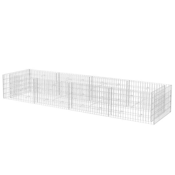 vidaXL Gabionen-Hochbeet Stahl 360×90×50 cm