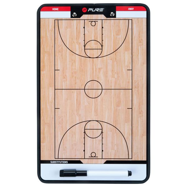 Pure2Improve Doppelseitiges Coach-Board Basketball 35&times;22 cm P2I100620