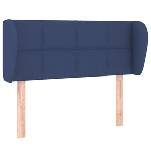 vidaXL Kopfteil mit Ohren Blau 83x23x78/88 cm Stoff