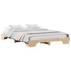 vidaXL Bettrahmen Natur 150 x 200 cm Massives Kiefernholz