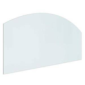 vidaXL Feuerstelle Glasplatte Transparent 100 x 50 cm Glas