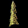 vidaXL Weihnachtsbaum mit 100 LEDs Warmes Wei&szlig; 120 cm PET