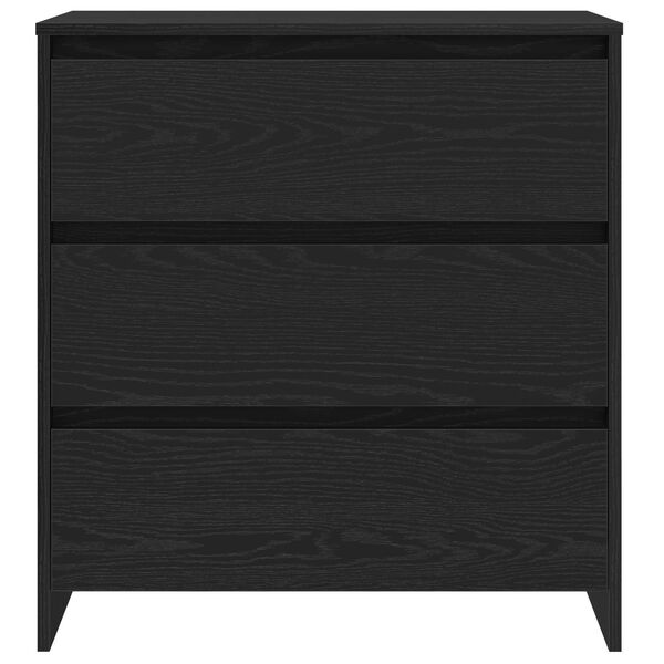 vidaXL Sideboard 3 pcs Schwarz 70 x 41 x 75 cm Holzwerkstoff