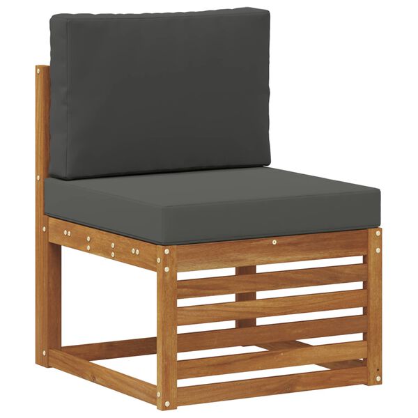 vidaXL Sofagarnituren 7 pcs Natur und Anthrazit Massivholz Akazie