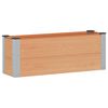 vidaXL Hochbeet Braun 100 x 30 x 36 cm alu.