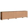 vidaXL Sideboard mit LED-Leuchten R&auml;uchereiche 283x37x67 cm
