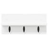 vidaXL Wandmontierter nachttisch Wei&szlig; 40 x 10,5 x 18 cm Holzwerkstoff