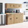 vidaXL Garagen-Wandschrank Artisan-Eiche Holzwerkstoff