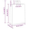 vidaXL Papiertragetaschen 250 Stk. mit Henkeln Wei&szlig; 32x12x42 cm