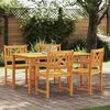 vidaXL Garten Essgruppe 5 pcs Braun Akazie Massivholz