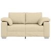 vidaXL Sofa Creme 160 x 77 x 82 cm Stoff