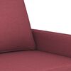 vidaXL 3-Sitzer-Sofa Weinrot 180 cm Stoff