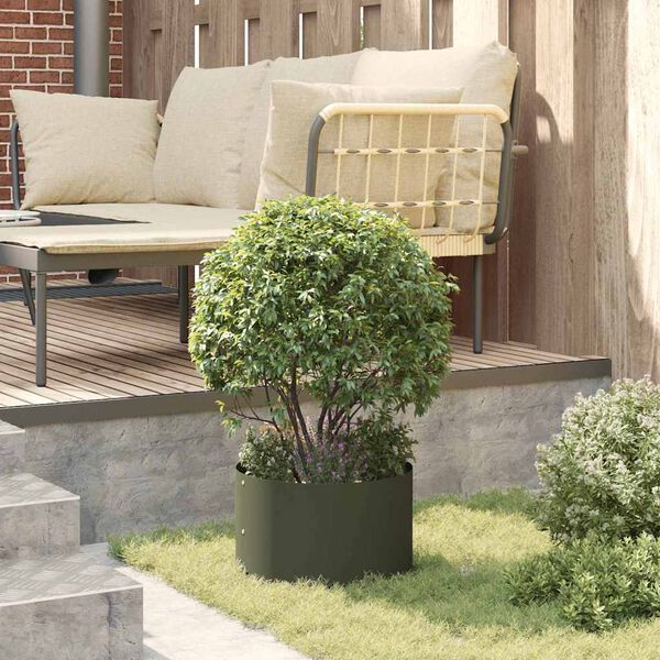 vidaXL Pflanzenring 5 pcs Olive Gr&uuml;n 30 x 30 x 20 cm