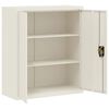vidaXL Aktenschrank Wei&szlig; 90x40x145 cm Stahl