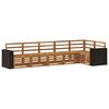 vidaXL Ecksofa Set 6 pcs Natur Massivholz Akazie
