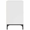 vidaXL Nachttisch Hochglanz-Wei&szlig; 49 x 36 x 61 cm Holzwerkstoff