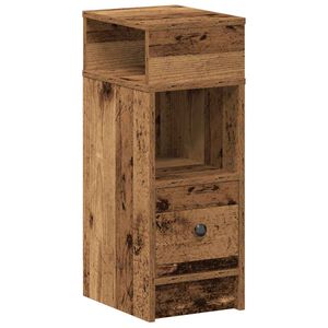 vidaXL Nachttisch mit Schublade Altholz-Optik 25x31x66 cm