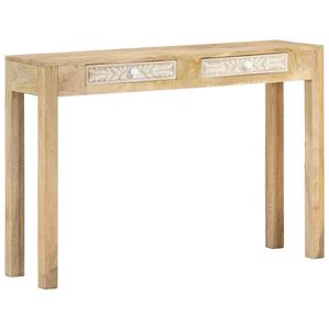 vidaXL Konsolentisch 110x30x75 cm Gebleichtes Massivholz Mango