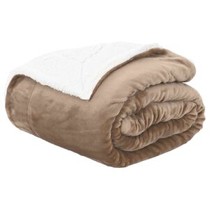 vidaXL Wohndecke Kamel 130 x 150 cm 1 kg Fleece