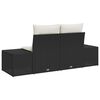 vidaXL Gartensofa Schwarz 123 x 62 x 69cm Poly-Rattan