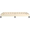 vidaXL Bettgestell ohne Matratze Creme 120x190 cm Kunstleder