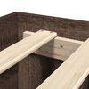vidaXL Bettgestell ohne Matratze Braun Eiche 90x190 cm Holzwerkstoff