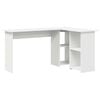 vidaXL Schreibtisch Wei&szlig; 142 x 102 x 73 cm Holzwerkstoff