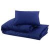 vidaXL Bettwäsche-Set Marineblau 155x220 cm Baumwolle