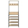 vidaXL Kleiderständer mit Schuhablage Sonoma-Eiche 70x34x184 cm