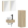 vidaXL Badezimmerschrank-Set 4 stk. Sonoma-Eiche Holzwerkstoff