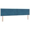 vidaXL Boxspringbett mit Matratze Dunkelblau 200 x 200 cm Samt