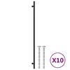 vidaXL M&ouml;belgriffe 10 Stk. Schwarz 480 mm Edelstahl