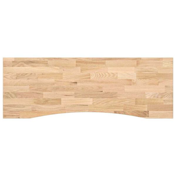 vidaXL Schreibtischplatte Unbehandelt 140x60x2,5 cm Massivholz Eiche